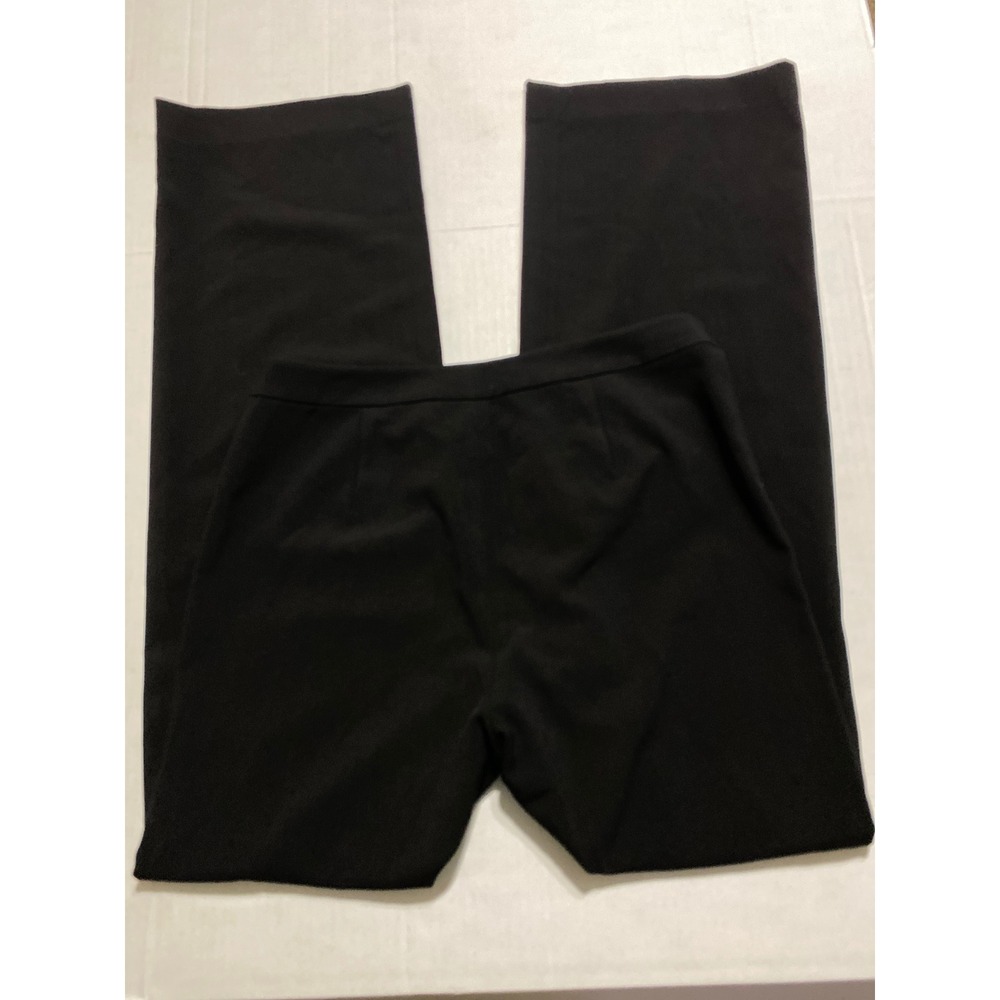 Bloomingdale's Black Wide Leg Women's Dress Pants Size 8 High Rise Trousers - Picture 6 of 6